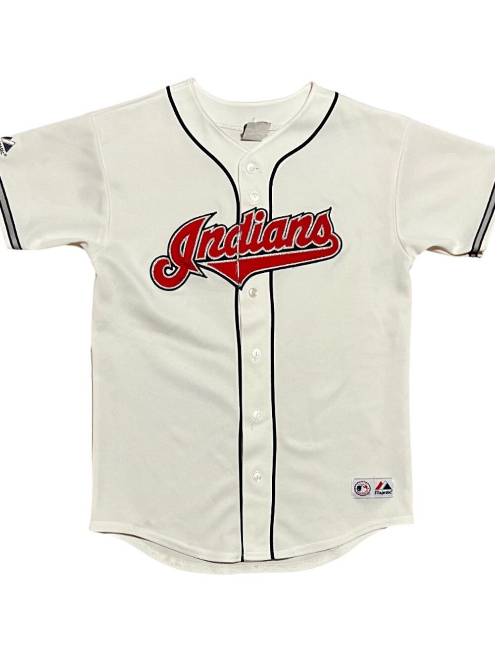 Cleveland Indians Vintage 90s Majestic Embroidered Button Up Jersey, Woman's XL